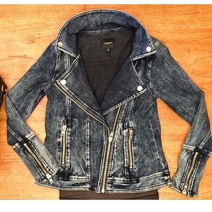 Acid Handsand Stretchy Jean Moto